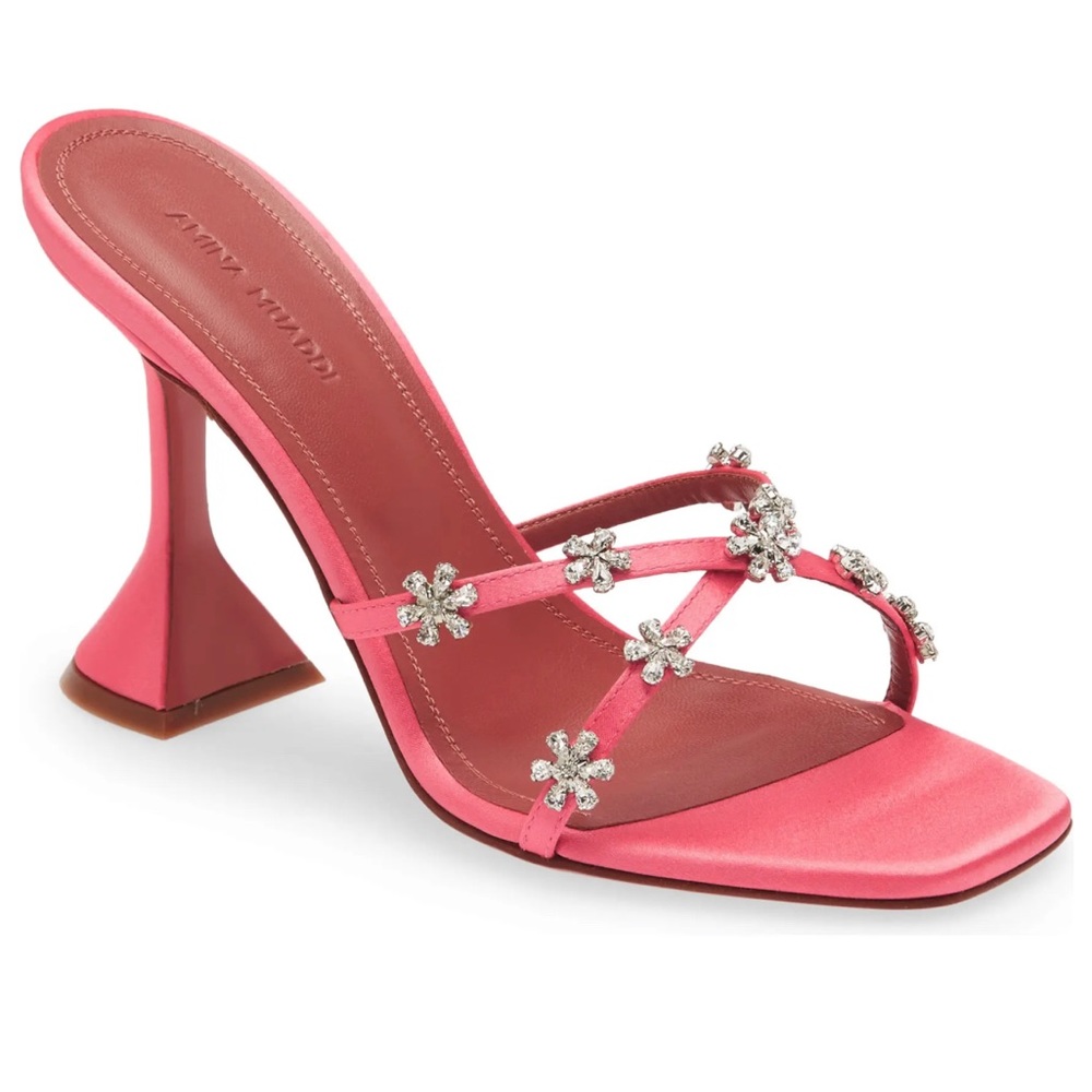 Amina Muaddi crystal shoes